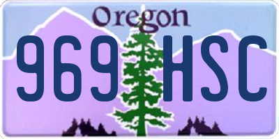 OR license plate 969HSC
