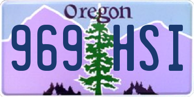 OR license plate 969HSI