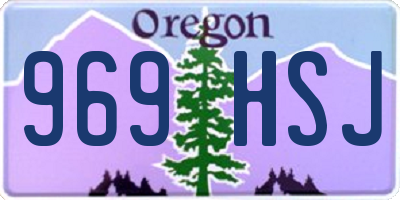 OR license plate 969HSJ