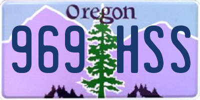 OR license plate 969HSS