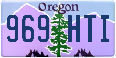 OR license plate 969HTI