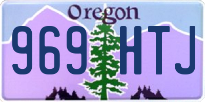 OR license plate 969HTJ