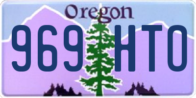 OR license plate 969HTO