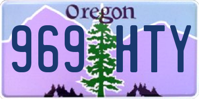 OR license plate 969HTY