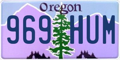 OR license plate 969HUM
