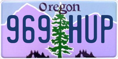 OR license plate 969HUP