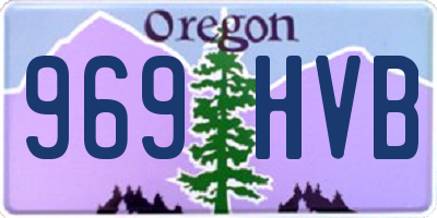 OR license plate 969HVB