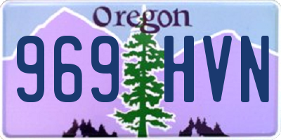 OR license plate 969HVN