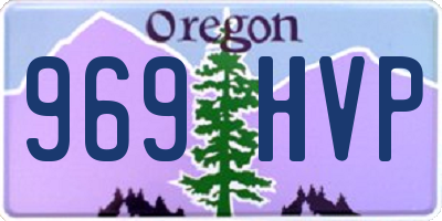 OR license plate 969HVP