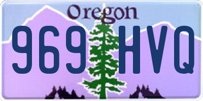OR license plate 969HVQ