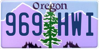 OR license plate 969HWI