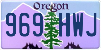 OR license plate 969HWJ