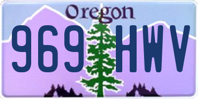 OR license plate 969HWV