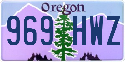 OR license plate 969HWZ