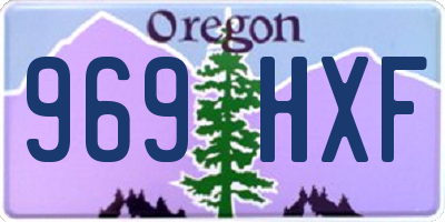 OR license plate 969HXF