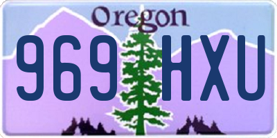 OR license plate 969HXU