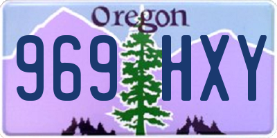 OR license plate 969HXY
