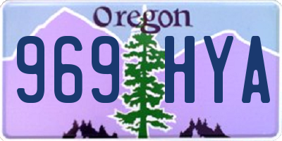 OR license plate 969HYA