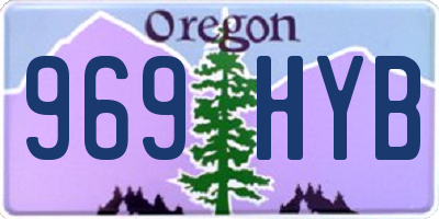 OR license plate 969HYB