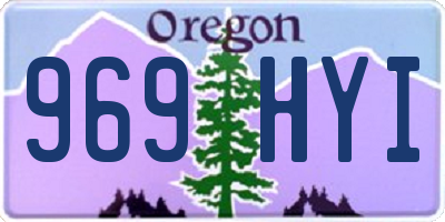 OR license plate 969HYI