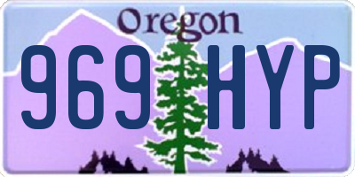 OR license plate 969HYP