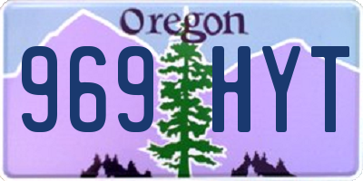 OR license plate 969HYT