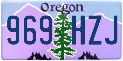 OR license plate 969HZJ