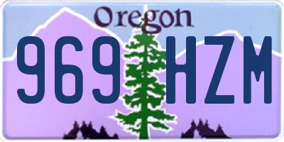OR license plate 969HZM