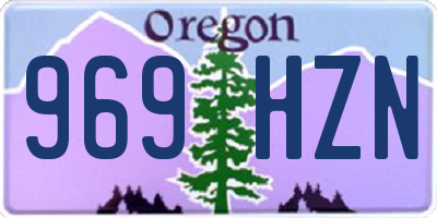 OR license plate 969HZN