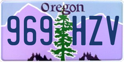 OR license plate 969HZV
