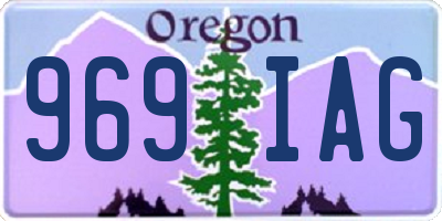 OR license plate 969IAG