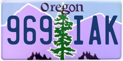 OR license plate 969IAK