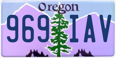 OR license plate 969IAV