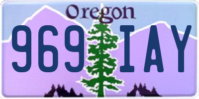 OR license plate 969IAY