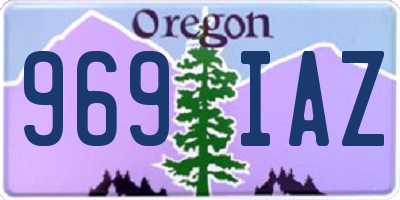 OR license plate 969IAZ