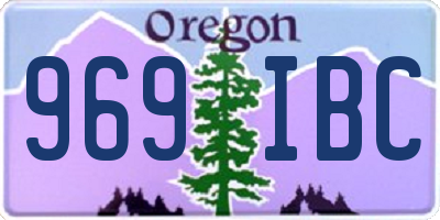 OR license plate 969IBC