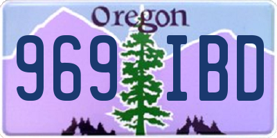 OR license plate 969IBD