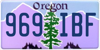 OR license plate 969IBF