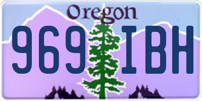 OR license plate 969IBH