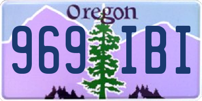 OR license plate 969IBI