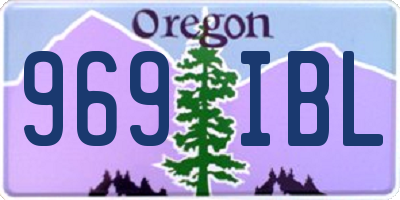OR license plate 969IBL