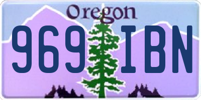 OR license plate 969IBN