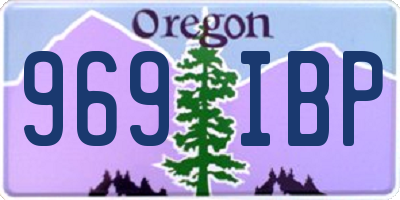 OR license plate 969IBP