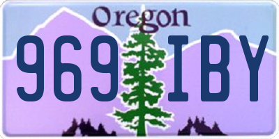 OR license plate 969IBY