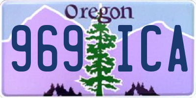 OR license plate 969ICA