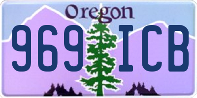 OR license plate 969ICB