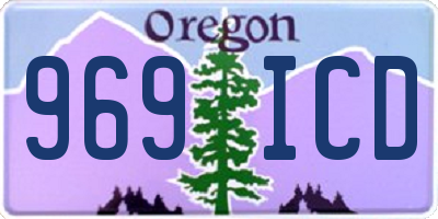 OR license plate 969ICD