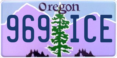 OR license plate 969ICE