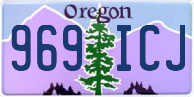 OR license plate 969ICJ