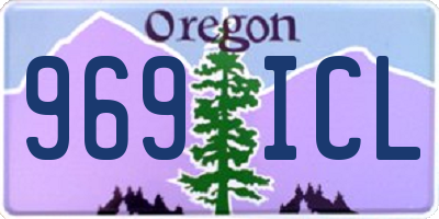 OR license plate 969ICL